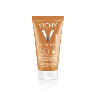 CAPITAL SOLEIL TINTED DRY TOUCH PROTECTIVE FACE FLUID SPF 50